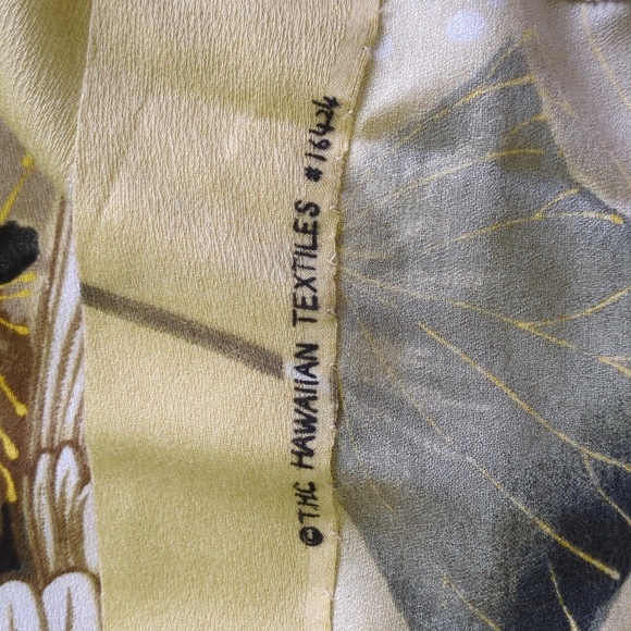 Japanese Style Kimono Maxi Dress Bird Pattern Size XS* 60s-70s - Picture 10 of 17